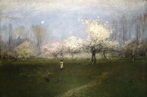 George Inness - Spring Blossoms, Montclair, New Jersey