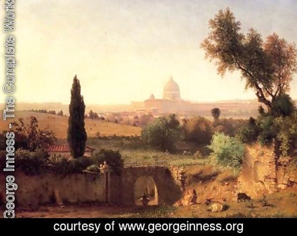 George Inness - St. Peter's, Rome