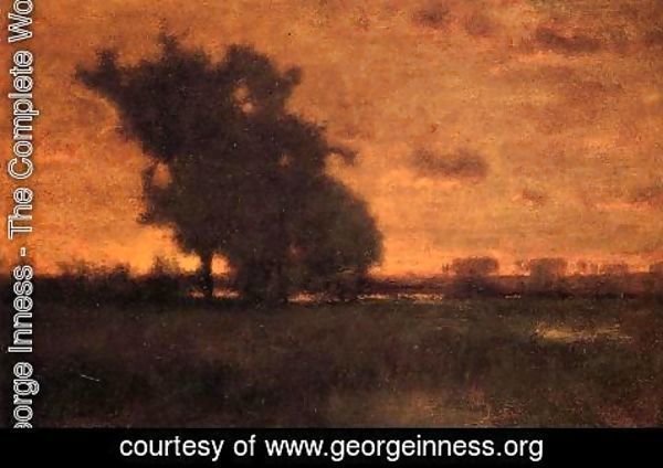 George Inness - Sunset at Milton