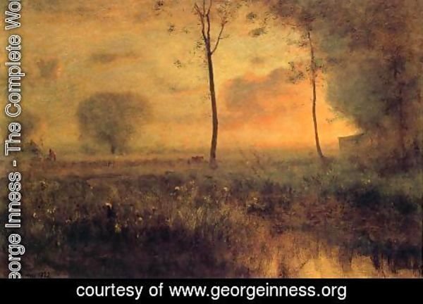 George Inness - Sunset at Montclair