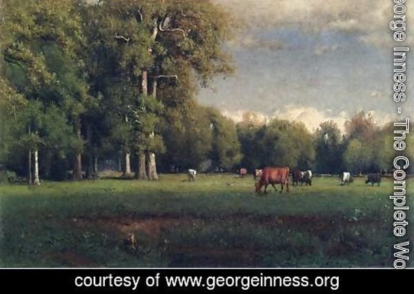 George Inness - Landscape with Cattle