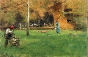 George Inness - The Old Barn