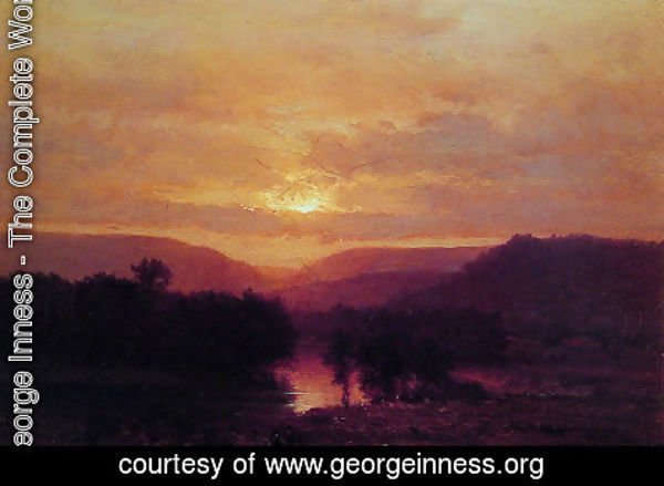 George Inness - Sunset III