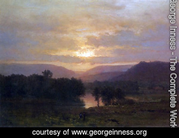 George Inness - Sunset 2
