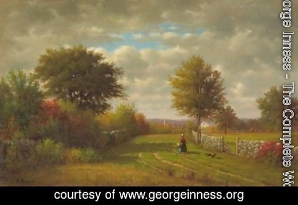 George Inness - Going To Market