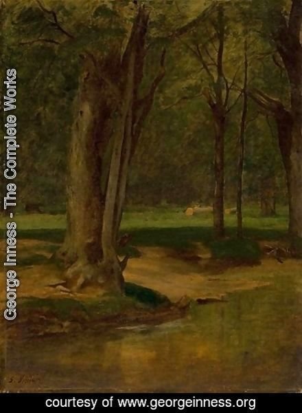 George Inness - Trout Stream, North Conway