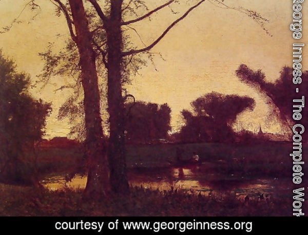 George Inness - Sunset