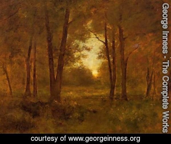George Inness - Sundown Near Montclair
