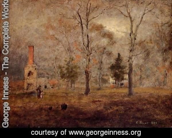 George Inness - Gray Day  Goochland  Virgnia