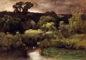 George Inness - A Gray  Lowery Day