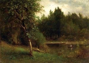 George Inness - River Landscape