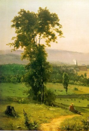George Inness - The Lackawanna Valley (detail) 1855