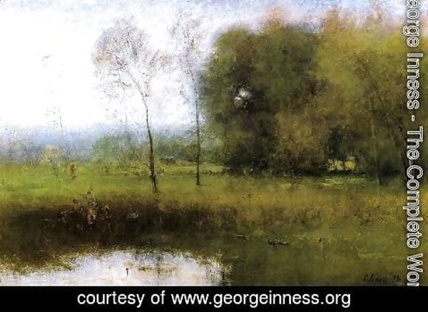 George Inness - Summer, Montclair (or New Jersey Landscape)