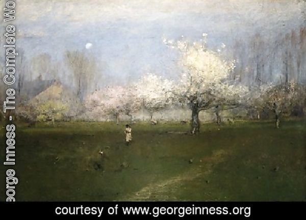 George Inness - Spring Blossoms, Montclair, New Jersey