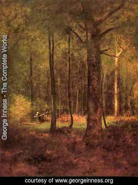 George Inness - Woods at Montclaiir