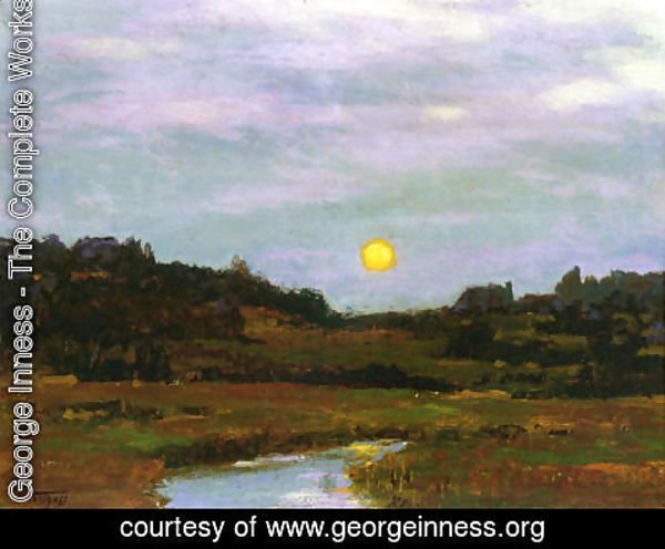 George Inness - Harvest Moon