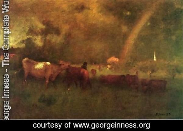 George Inness - Shower on the Deleware River