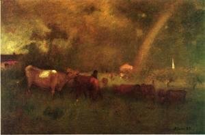 George Inness - Shower on the Deleware River