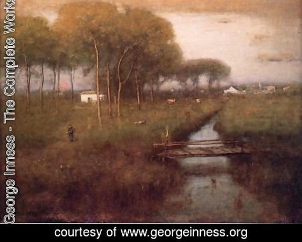 George Inness - Early Moonrise, Tarpon Springs