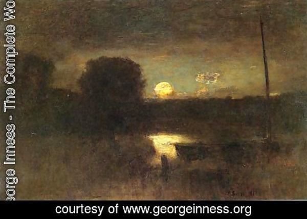 George Inness - Moonrise