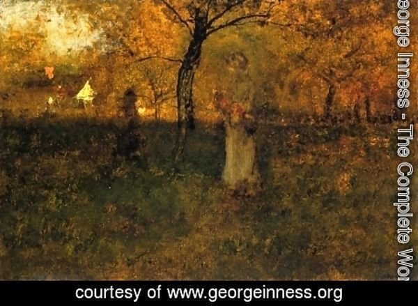 George Inness - In the Orchard, Milton