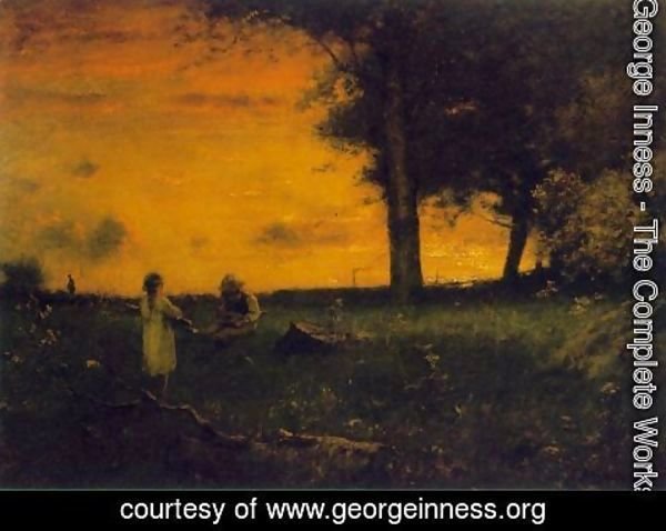 George Inness - Sunset at Montclair 2
