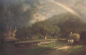 George Inness - The Rainbow In The Berkshire Hills 1869