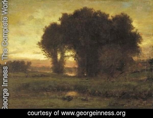 George Inness - Sunset 3