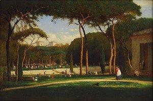 George Inness - The Villa Borghese, Rome, 1871