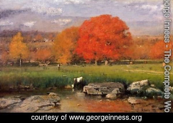 George Inness - Morning  Catskill Valley
