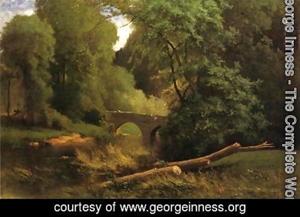 George Inness - Cromwell's Bridge
