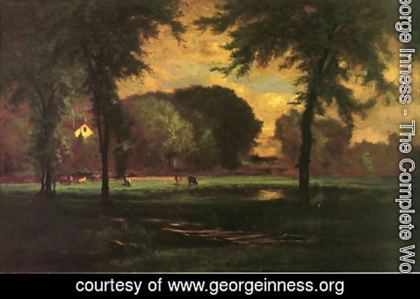 George Inness - The Pasture