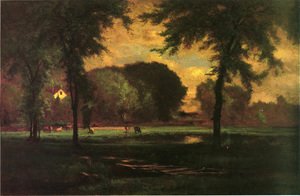 George Inness - The Pasture