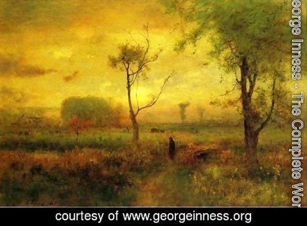 George Inness - Sunrise