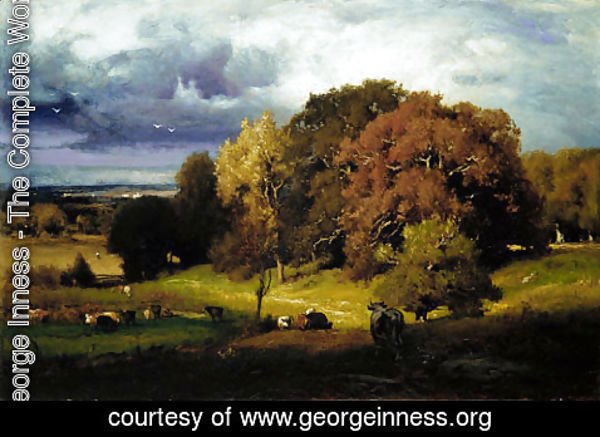 George Inness - Autumn Oaks